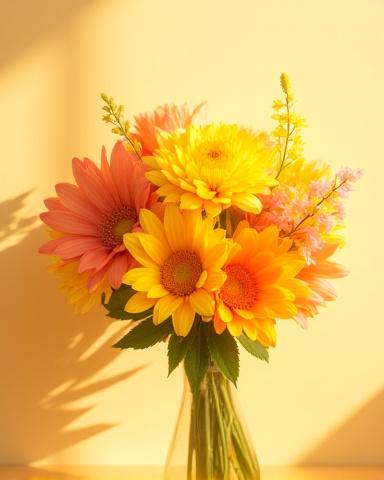 朝日のブーケ